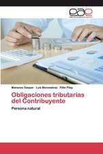 Obligaciones tributarias del Contribuyente