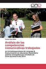 Análisis de las competencias comunicativas trabajadas