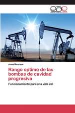 Rango optimo de las bombas de cavidad progresiva