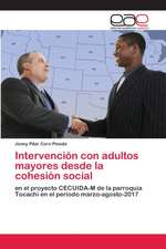 Intervención con adultos mayores desde la cohesión social