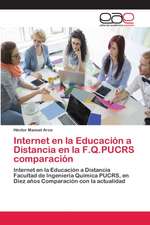 Internet en la Educación a Distancia en la F.Q.PUCRS comparación