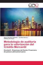 Metodología de auditoría para la valorización del Crédito Mercantil