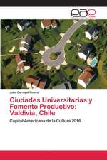 Ciudades Universitarias y Fomento Productivo: Valdivia, Chile