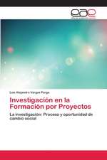 Investigación en la Formación por Proyectos