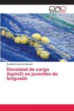 Densidad de carga (kg/m2) en juveniles de lenguado