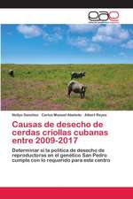 Causas de desecho de cerdas criollas cubanas entre 2009-2017