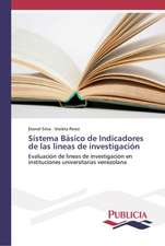 Sistema Básico de Indicadores de las lineas de investigación