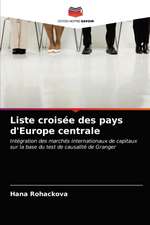 Liste croisée des pays d'Europe centrale