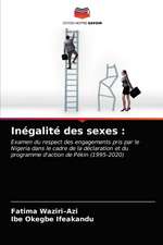 Inégalité des sexes :