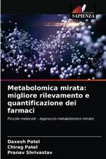 Metabolomica mirata: migliore rilevamento e quantificazione dei farmaci