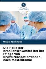 Die Rolle der Krankenschwester bei der Pflege von Brustkrebspatientinnen nach Mastektomie