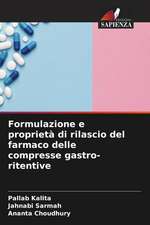 Formulazione e proprietà di rilascio del farmaco delle compresse gastro-ritentive