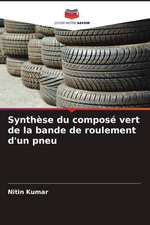 Synthèse du composé vert de la bande de roulement d'un pneu