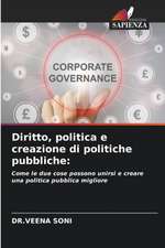 Diritto, politica e creazione di politiche pubbliche: