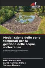 Modellazione delle serie temporali per la gestione delle acque sotterranee