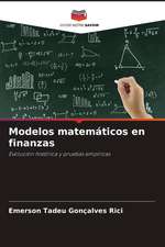 Modelos matemáticos en finanzas