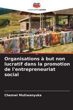 Organisations à but non lucratif dans la promotion de l'entrepreneuriat social