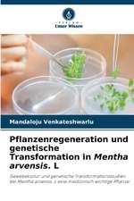 Pflanzenregeneration und genetische Transformation in Mentha arvensis. L