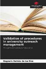 Validation of procedures in university outreach management