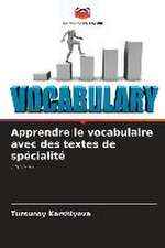 Apprendre le vocabulaire avec des textes de spécialité