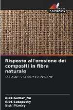 Risposta all'erosione dei compositi in fibra naturale