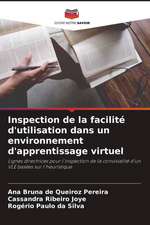 Inspection de la facilité d'utilisation dans un environnement d'apprentissage virtuel