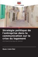 Stratégie politique de l'entreprise dans la communication sur la crise du logement