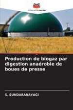 Production de biogaz par digestion anaérobie de boues de presse