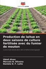 Production de laitue en deux saisons de culture fertilisée avec du fumier de mouton