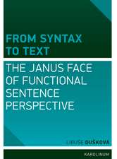 From Syntax to Text