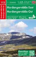 Hardangervidda Ost, Wander - Radkarte 1 : 50 000