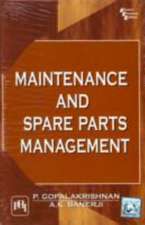 Gopalakrishnan, P: Maintenance and Spare Parts Management