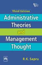 Administrative Theories and Management Thought