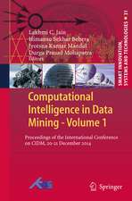 Computational Intelligence in Data Mining - Volume 1