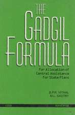 Gadgil Formula: For Allocation of Central Assistance for State Plans