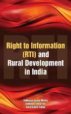 Right to Information (RTI) & Rural Development in India