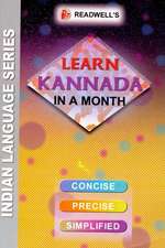 Learn Kannada in a Month - Script & Roman