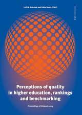 Perceptions of Quality in Higher Education, Rankings & Benchmarking