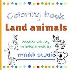 Land animals Coloring book