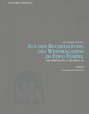 Aus der Buchhaltung des Weinmagazins im Edfu-Tempel