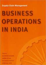 Supply Chain Management: Business Operations in India