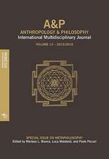 Anthropology and Philosophy. Volume 11, 201-2016