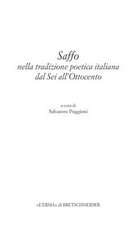 Saffo Nella Tradizione Poetica Italiana Dal SEI All'ottocento