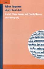 Jewish given Names and Family Names: A New Bibliography