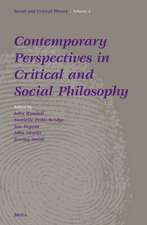 Contemporary Perspectives in Critical and Social Philosophy