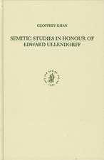 Semitic Studies in Honour of Edward Ullendorff