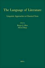 The Language of Literature: Linguistic Approaches to Classical Texts