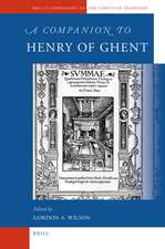 A Companion to Henry of Ghent