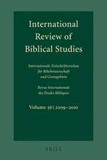 International Review of Biblical Studies, Volume 56 (2009-2010)