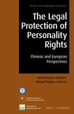 The Legal Protection of Personality Rights: Chinese and European Perspectives